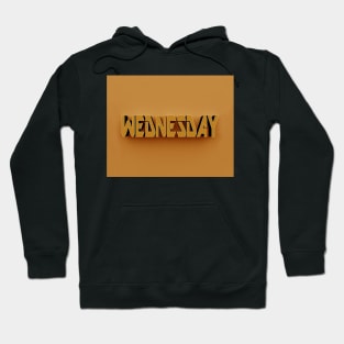 3D Text - Wednesday Hoodie